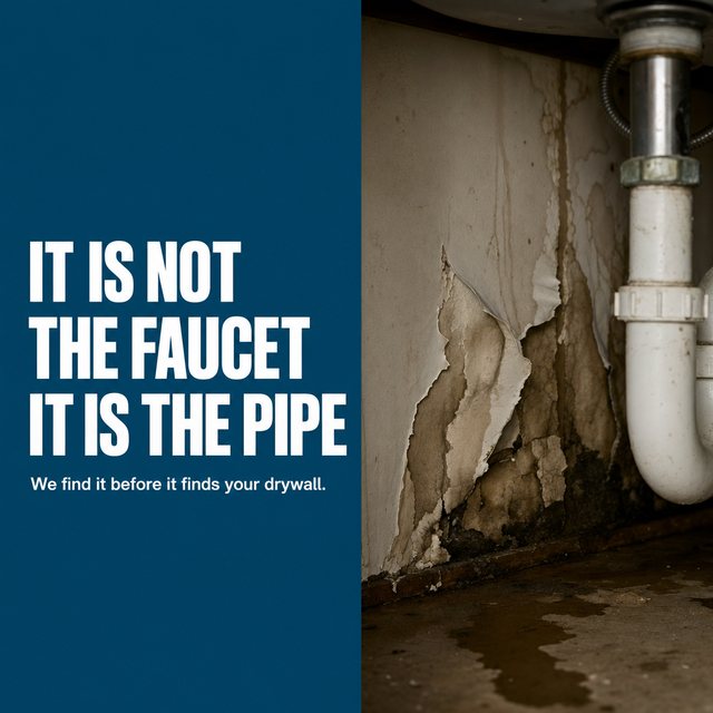 Example ad: It is not the faucet, it is the pipe